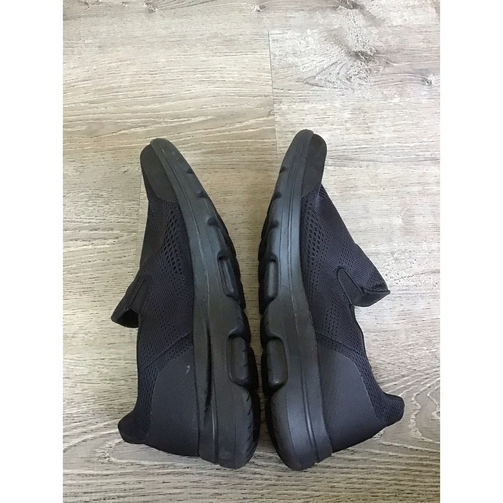 Skechers Shoes Mens 12 Ultra Go GOwalk 5 Quadplex Slip On Sneakers 216039 Black